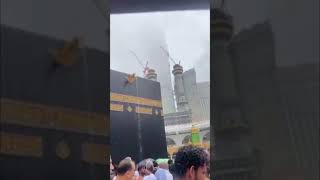 Rain in Makkah Shareef 11/6/24 7:05 A.M #arabic #makkah #madina #naat #khanakaba #saudiarabia #hajj