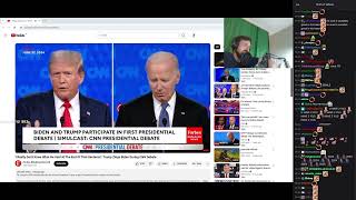 Forsen reacts to Trump "I don't know what he said" vs Biden 2024 Presidential Debate with chat!