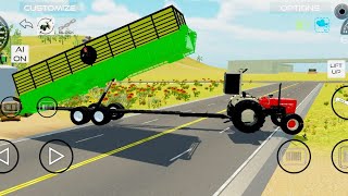 jhonder tractor  and Swaraj tractor trolley #gamingvideos​ #fullgame​