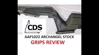 CDS Tactical AAP1022 Grip Review Textured For Archangel Ruger 1022 Stock