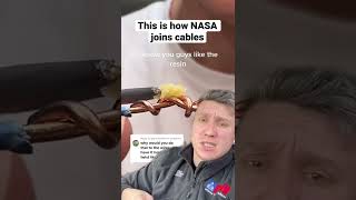 THIS IS HOW NASA JOINS CABLES, APPARENTLY. ELECTRICIAN REACTS