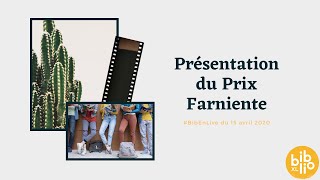 #BibEnLive ► Découverte du Prix Farniente