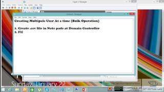 Creating  Bulk users using csv File