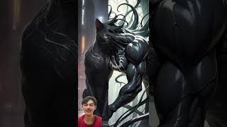 Venom X Cat #shorts #ai #venom #cat #marvel #avengers  #superhero #superheroes