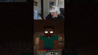 HEROBRINE DID NOT WANT ME LOOKING AT HIM 😭 #minecraft #minecraftshorts #herobrine #shorts