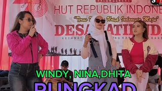 RUNGKAD. WINDY,NINA,DHITA DI PUNCAK ACARA HUT RI KE- 78 DESA JATIENDAH KEC.CILENGKRANG KAB BANDUNG