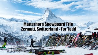 Zermatt, Switzerland Matterhorn Vacation Snowboard Trip