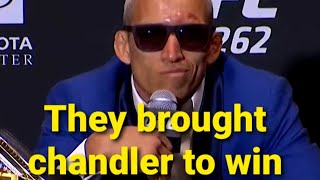 charles oliveira: they brought chandler to win ( translated)