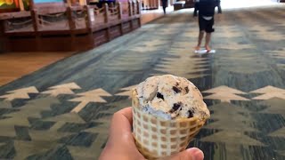 Great Wolf Lodge Cookies & Cream Waffle Cone ice cream Review