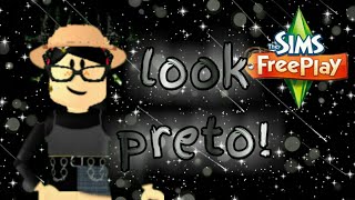 DESAFIO DO LOOK TODO PRETO NO THESIMSFREEPLAY!😎