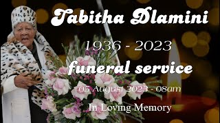 Tabitha Dlamini Funeral  Service