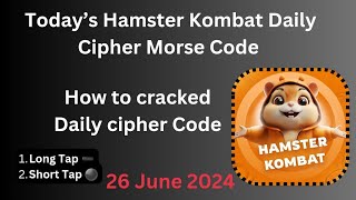 Hamster Kombat Daily Cipher Code