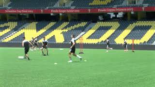 Allenamento di rifinitura alla vigilia della finale di Coppa Svizzera BSC Young Boys - FC Lugano