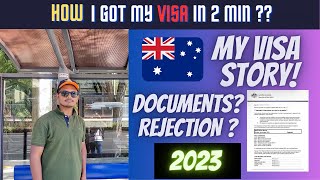 How I got my Visa in 2 minutes | Visa process for Australia 2023 | ADELAIDE   #visa #australia