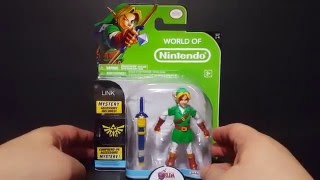 World of Nintendo LINK The Legend of Zelda Ocarina of Tme 3D toy review.