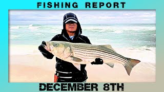 New Jersey Fishing Report December 8th #surffishing #striperfishing