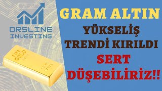 Gram Altın Yükseliş Trendini Kırdı | Hafta Başı Sert Düşebiliriz