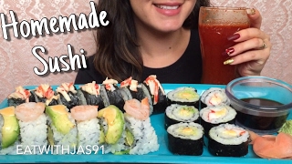 ASMR Homemade Sushi (Whispering) | Eating Show EatingWithJas91