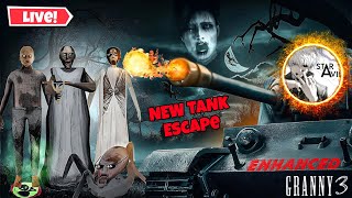 🚨 Live: Epic Tank Escape in Granny 3: Enhanced! Can We Survive? 🏃‍♂️💨