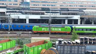 🇸🇪 Stockholm Central Mälartåg ER1, SJ X40, SJ Berlin nattåg, Flixtrain