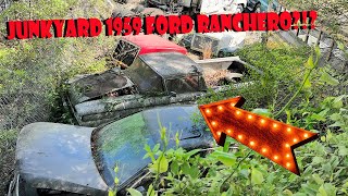 *SPOTTED*  1959 Ford Ranchero in a JUNKYARD!  Can we buy it...right now!