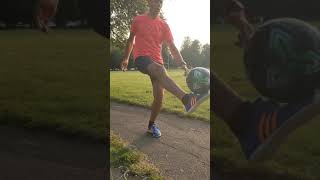 110 keepy ups in 63 seconds