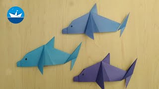 Как сделать Дельфина из Бумаги/How to make a Dolphin out of Paper