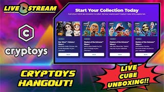 Cryptoys Hangout & LIVE Cube Unboxing