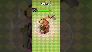 Mountain Golem vs King with Giant Gountlet #viral #clashofclans #coc #coctrend