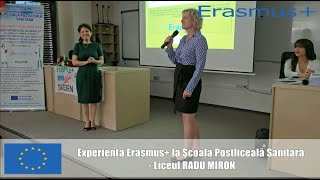 Experiența Erasmus+ la Scoala Postliceala Sanitara ”Radu Miron” Vaslui