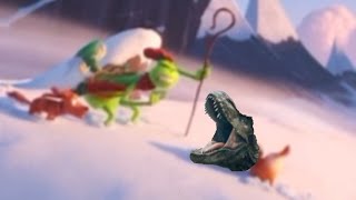 The grinch goat scream but it’s replaced with t-rex roar