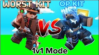 Using the worst kits for 1v1 mode! Roblox Bedwars