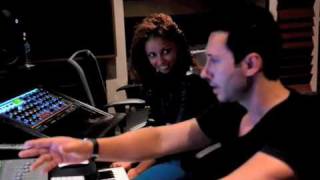 Cedric Gervais and MYA in the  studio