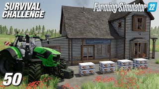 WE'RE EXPANDING AGAIN!! NEW PRODUCTION! | Survival Challenge | Farming Simulator 22 - Ep50