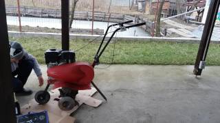 schimb de ulei la motocultor / motosapa cu motor briggs and stratton cu tata socru