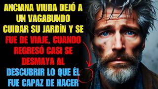 VIUDA ACEPTÓ LA AYUDA DE UN MENDIGO PARA CUIDAR SU JARDÍN, PERO CUANDO REGRESÓ NO CREYÓ LO QUE VIO