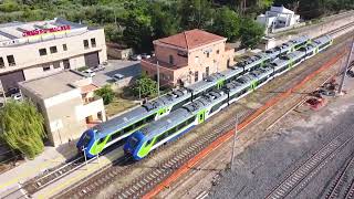 Een mix van Siciliaanse treinen vanuit de lucht | A mix of Sicilian trains from the air