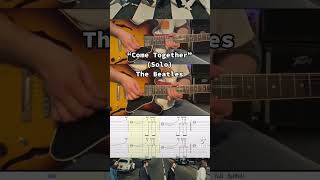 Come Together - Harmonised Solo - The Beatles - Guitar Lesson - Rolling Tab