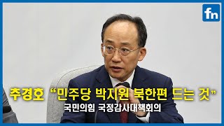 추경호 "민주당 박지원, 북한편 드는 것" [fn영상]