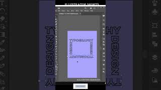 Typography Design in illustrator#trending #shorts