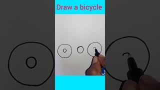 How to draw a bicycle very easy 🚲 #shorts