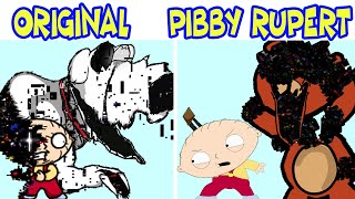 FNF' Darkness Takeover - ORIGINAL VS Stewie Vs Pibby Rupert | Pibby Family Guy (FNF Mods)