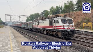 Konkan Railway - The Electric Era | Action at Thivim