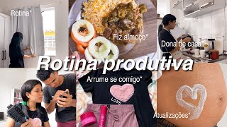 ROTINA PRODUTIVA | fiz almoço , organização , grwm e atualizações sobre o baby 👶🏻💚✨