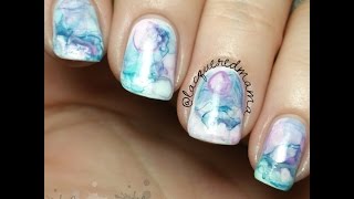 Watercolor Nail Art - Inspired by @maagsdinwiddie