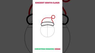 Easy to draw a Santa claus drawing for Christmas