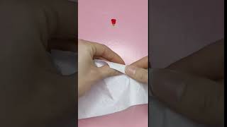 Peçeteden Gül / Napkin Rose / DIY / Craft / Origami Rose / #shortsvideo #tiktok