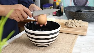 MASAK NASI BAKSO TELUR SAYUR PAKAI PANCI GOHAPPY GERMANY GRANITE - UNBOXING WOK PAN 30 CM GREBLON C3