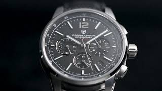 Relógio Pagani Design Casual de Luxo Quartzo Movimento Seiko vk63