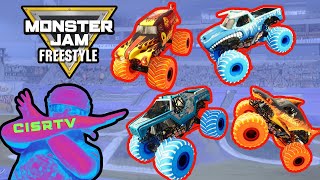 Monster Jam CRAZY Racing, Freestyle, Crashes, Jumps & Backflips | GRAVE DIGGER & EL TORO LOCO  | #1